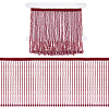 1 Yard Glass Beaded Tassel Ribbon DIY-FG0010-38D-1