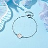 Tarnish Resistant 304 Stainless Steel Satellite Chain Bracelet Makings BJEW-JB10587-01-2