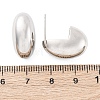 Oval Brass Stud Earrings EJEW-Q015-20B-P-5