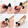 Polyester Bowknot Shoe Decorations AJEW-WH0323-22P-8