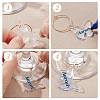 Transparent Acrylic Butterfly Wine Glass Charms AJEW-AB00114-5