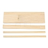 Wood Bracelet Organizer Diaplsy Stands with 5Pcs Metal Hooks WD-CBA482F-02-3