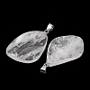 Natural Quartz Crystal Pendants GG-K002-05O-3