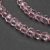 Faceted(32 Facets) Round Glass Beads Strands X-EGLA-J042-4mm-19-1