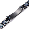 Ion Plating(IP) 304 Stainless Steel Rectangle Link Bracelet BJEW-B056-01-4