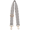 Two Tone Rhombus Pattern Polycotton Braided Adjustable Bag Handles FIND-WH0129-23A-1