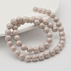 Round Shell Pearl Frosted Beads Strands BSHE-I002-10mm-22-4