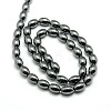 Non-magnetic Synthetic Hematite Oval Beads Strands G-F161-32B-2