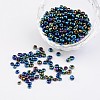 6/0 Electroplated Iris Round Glass Seed Beads X-SEED-A009-4mm-605-1