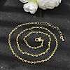2.5MM Brass Twisted Infinity Link Chain Necklaces for Women NJEW-F366-07A-G-1