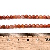 Natural Red Agate Beads Strands G-G343-B02-4mm-5