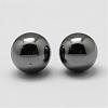 Non-magnetic Synthetic Hematite Beads G-P162-01-6mm-2