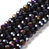 Baking Electroplate Glass Beads Strands DGLA-A039-J6MM-B20-1