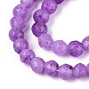 Dyed Natural White Jade Beads Strands G-T139-4mm-60-10-3