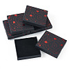 5Pcs Hot Stamping Planet Cardboard Jewelry Packaging Boxes CON-TA0001-44D-2
