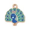 Alloy Enamel Pandants FIND-M083-02-KCG-1