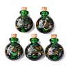 Handmade Lampwork Perfume Bottle Pendants LAMP-H072-01-2