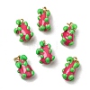 Brass Enamel Pendants KK-S511-01D-G-1
