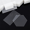 DICOSMETIC 120Pcs 2 Style Transparent Acrylic Blank Place Cards AJEW-DC0001-28-1