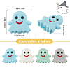 16Pcs 4 Colors Ghost Food Grade Silicone Beads SIL-CP0001-02-2