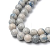 Natural K2 Stone/Raindrop Azurite Beads Strands G-C029-01B-4