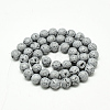Electroplate Natural Lava Rock Beads Strands G-T058-03I-2