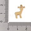Christmas Theme Ion Plating(IP) 304 Stainless Steel Enamel Pendants STAS-Z083-09G-02-3