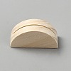 Half Round Wood Name Card Holder AJEW-WH0077-114B-1