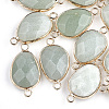 Natural Green Aventurine Links connectors G-S344-02F-1