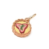 Spray Painted Brass Charms KK-CBAEB58-01B-2