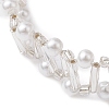 Imitated Pearl Acrylic & Glass Beaded Bracelets with 304 Stainless Steel Lobster Claw Clasps for Women BJEW-JB10199-02-4