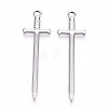 Non-Tarnish 304 Stainless Steel Pendants STAS-N098-135P-1