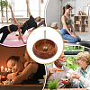 Round Wood Incense Burners Holder AJEW-WH0696-817B-5