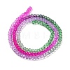 Transparent Painted Glass Beads Strands X1-DGLA-A034-T2mm-A06-5
