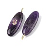 Natural Amethyst Pendants G-D357-02B-2