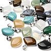 Natural & Synthetic Mixed Gemstone Pendants G-Z067-05P-01-1