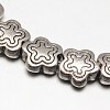 Tibetan Style Star Alloy Bead Strands TIBEB-O007-17-NR-2