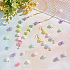 200Pcs Opaque Acrylic Beads Connector Charms FIND-HY0001-30-5