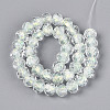Handmade Foil Lampwork Beads Strands FOIL-T008-09E-2