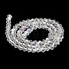 Transparent Electroplate Glass Beads Strands EGLA-A039-T4mm-B13-2