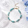Natural Howlite Chip Beaded Bracelets for Women BJEW-JB11742-04-1