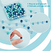100Pcs Ocean Mix Pearlized Glass Pearl Beads HY-HY0001-04A-5