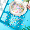 200Pcs 2 Styles Gradient Color Transparent Acrylic Beads OACR-TA0004-85-5