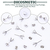 DIY 100Pcs 304 Stainless Steel Stud Earring Findings DIY-DC0001-44-4