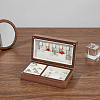 Rectangle Wooden Jewelry Organizer Magnetic Boxes CON-WH0112-073B-2