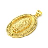 Brass Micro Pave Clear Cubic Zirconia Pendants KK-H472-46G-2