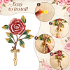 Alloy Enamel Hook Hangers DIY-WA0001-33-4