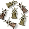 6Pcs 2 Colors Tibetan Style Alloy Pendants FIND-FS0002-56-3
