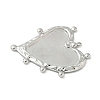 304 Stainless Steel Pendant Cabochon Settings for Enamel STAS-L293-02P-2