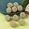 Brass Rhinestone Beads RSB082-NFG-3